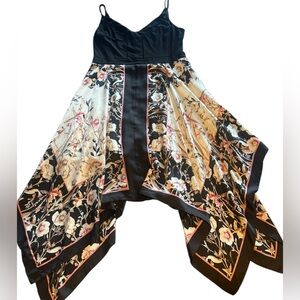 NWT WHBM Floral Handkerchief Hem Dress